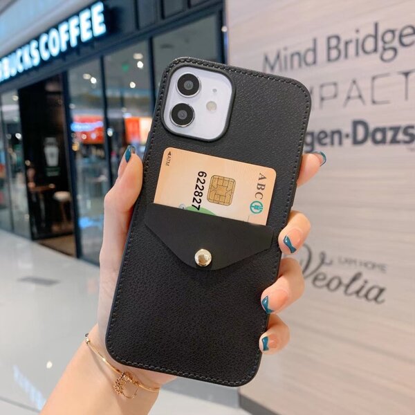 

Simple Wallet Phone Case, Black