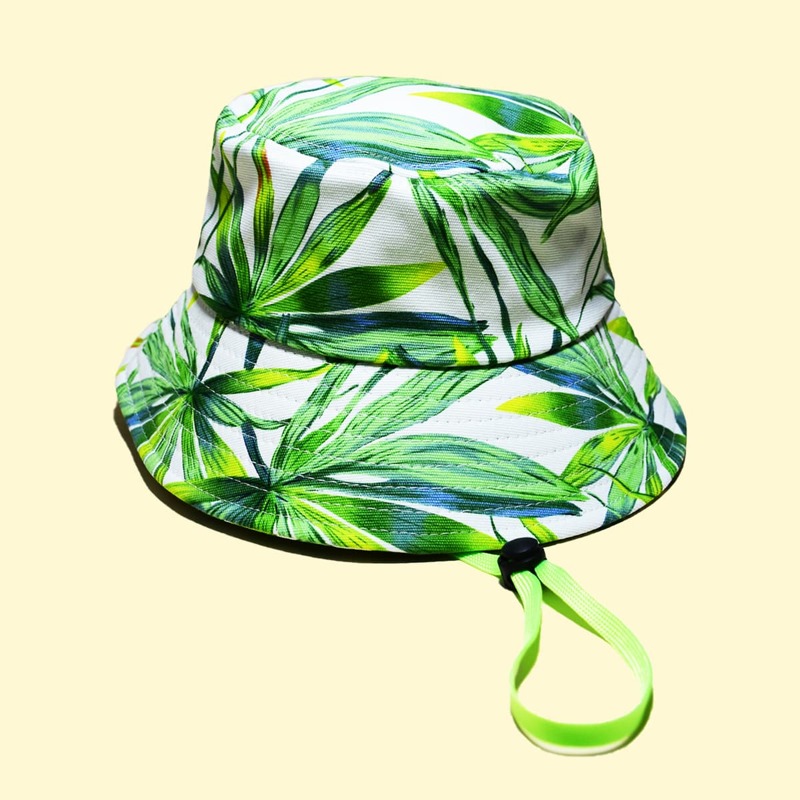 

Leaf Pattern Bucket Hat, Multicolor