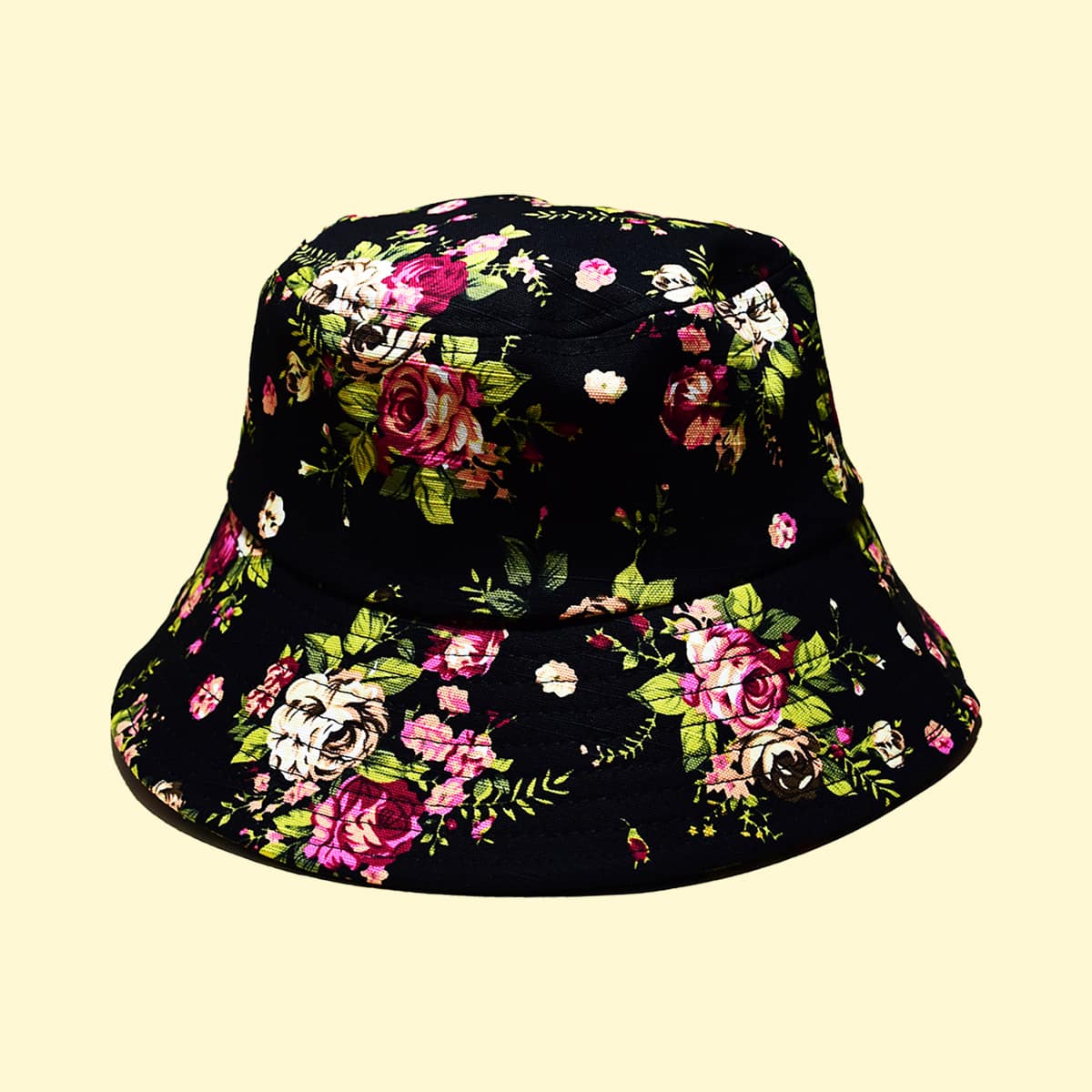 

Flower Pattern Bucket Hat, Multicolor