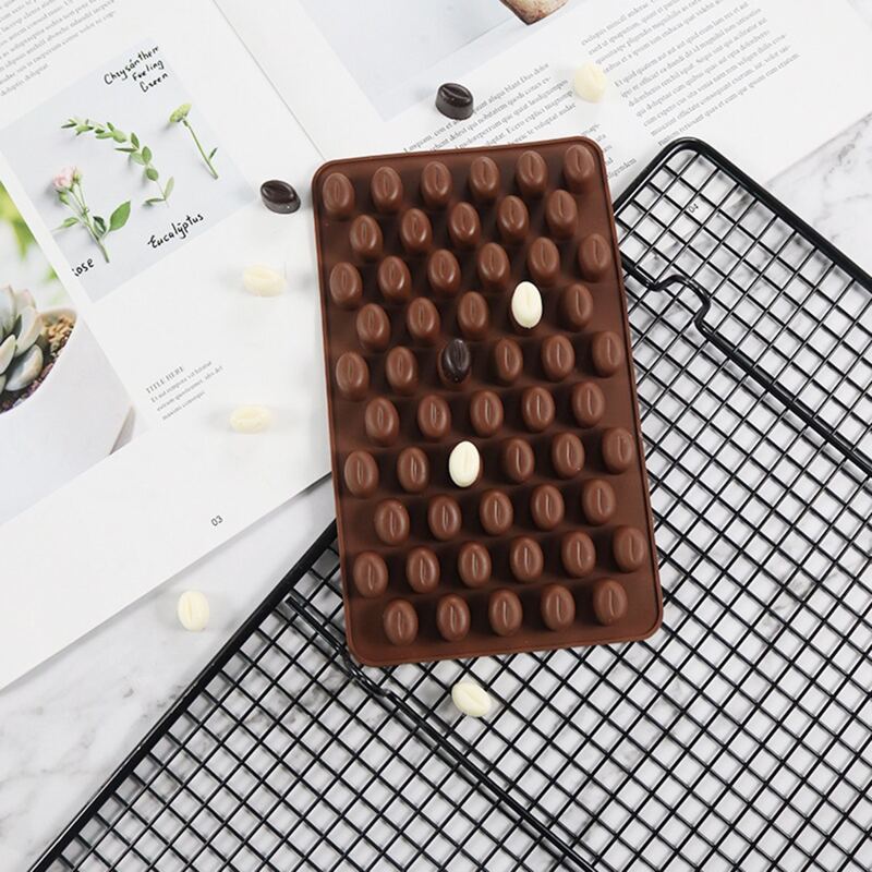 

1pc Coffee Beans Chocolate Mold, Chocolate brown