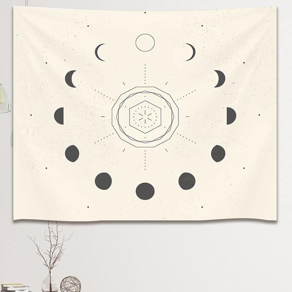

Moon Print Tapestry, Multicolor