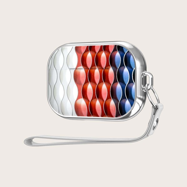 

Color Block Clear Case For, Multicolor