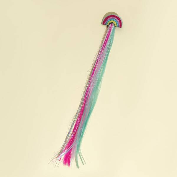 

Toddler Girls Hair Tinsel Decor Hair Clip, Multicolor