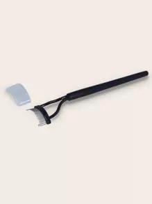 睫毛梳,睫毛分離器工具金屬牙,睫毛刷睫毛膏梳子眉毛眼睛鞭打梳子鞭打塗抹器工具適合女孩和女士 - 黑色 - 查看 1