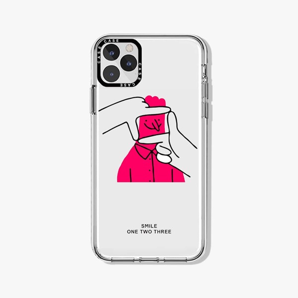 

Cartoon Graphic Phone Case, Clear