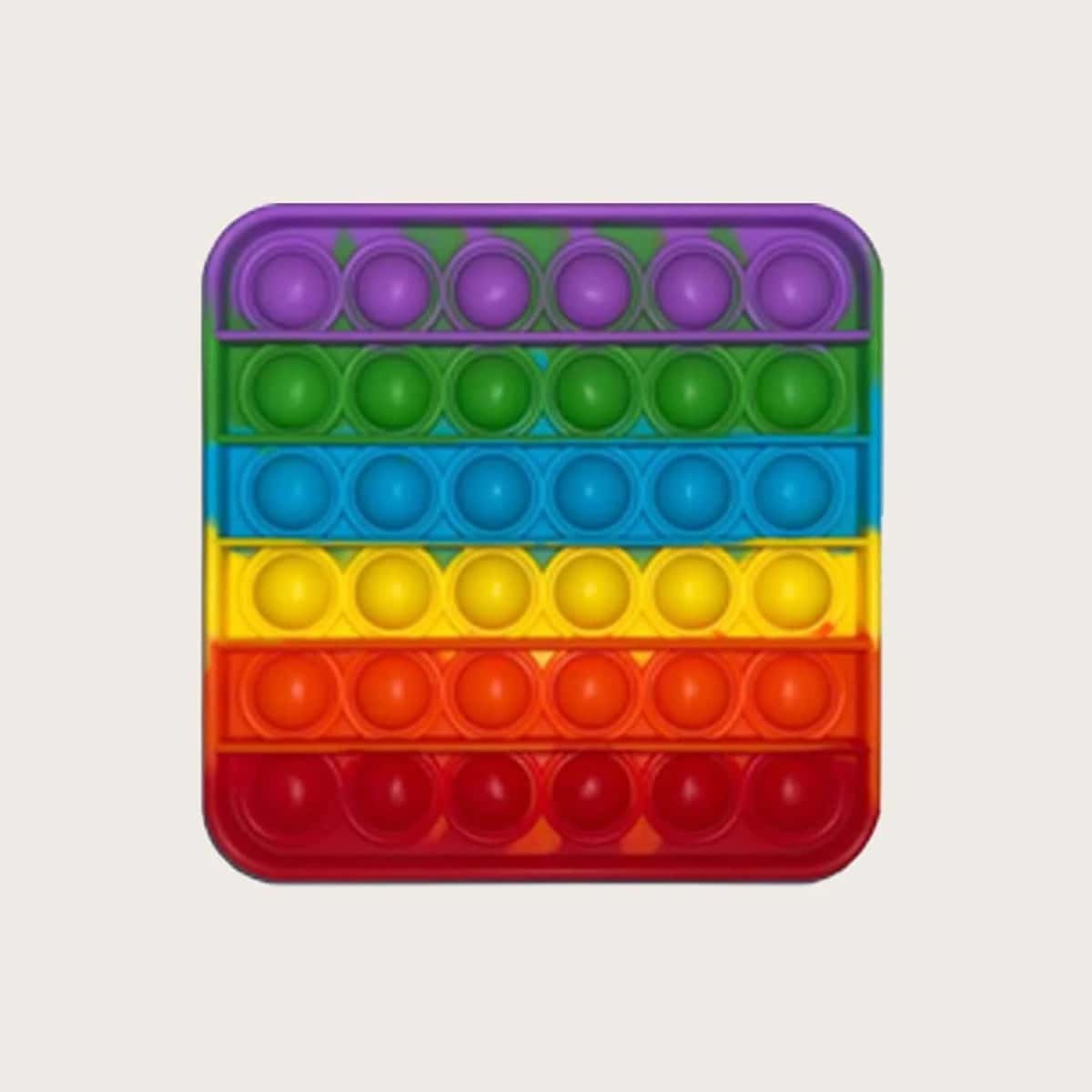 

1pc Color Block Push Bubble Toy, Multicolor
