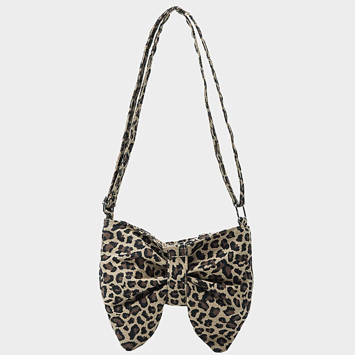 Leopard Pattern Crossbody Bag, Multicolor