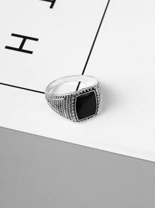 男士復古戒指 - 銀色 - 查看 2