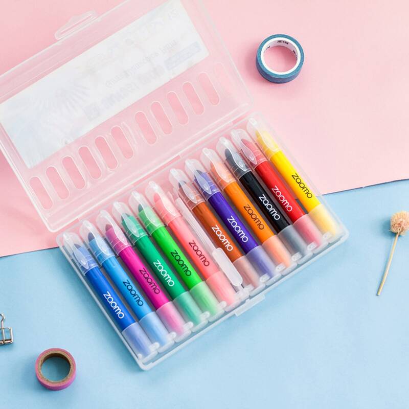 

12pcs Colorful Highlighter Pen, Multicolor