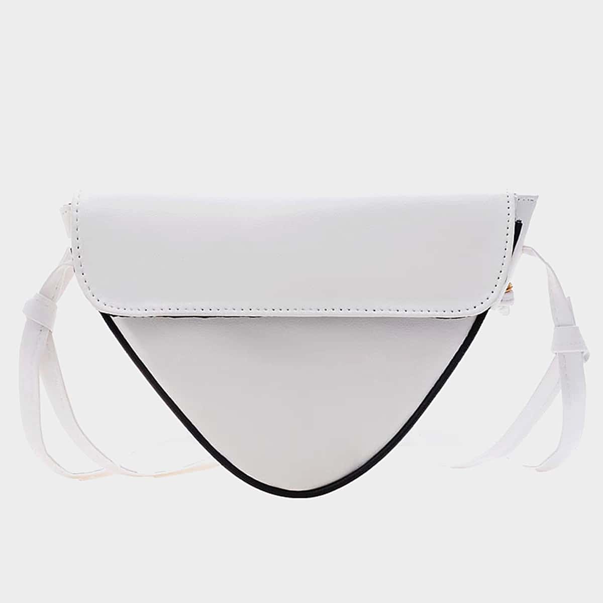 

Flap Crossbody Bag, White