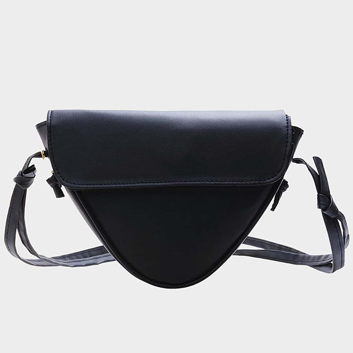 

Flap Crossbody Bag, Black
