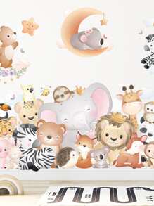 Cartoon Graphic Kids Wall Sticker - Nhiều màu - Xem 1