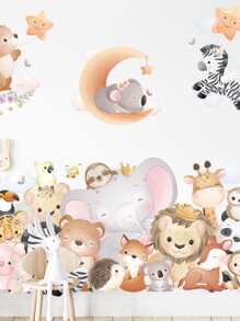 Cartoon Graphic Kids Wall Sticker - Nhiều màu - Xem 3
