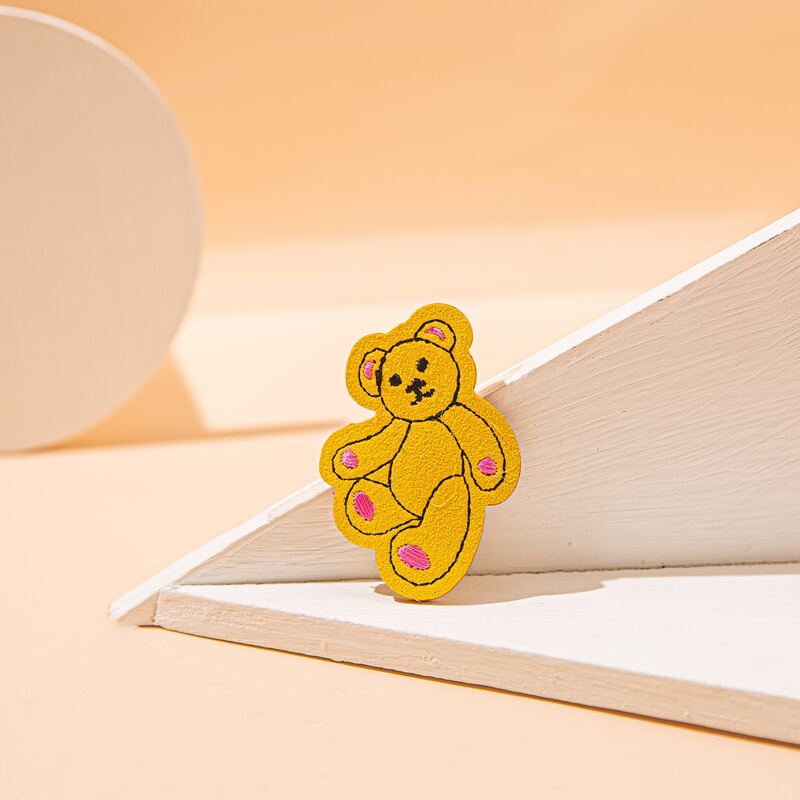 

1pc Cartoon Bear Hair Clip, Yellow