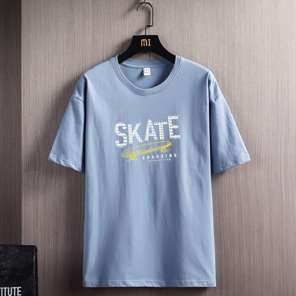 

Men Letter Graphic Tee, Dusty blue