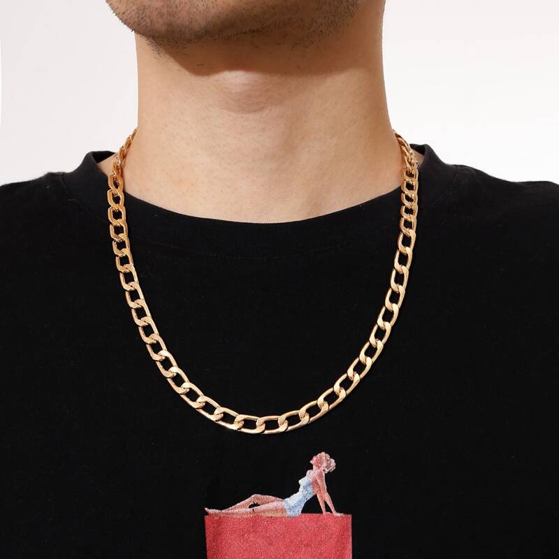 

Guys Simple Chain Necklace, Gold
