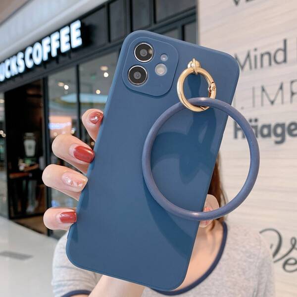 

Ring Pendant Phone Case, Blue