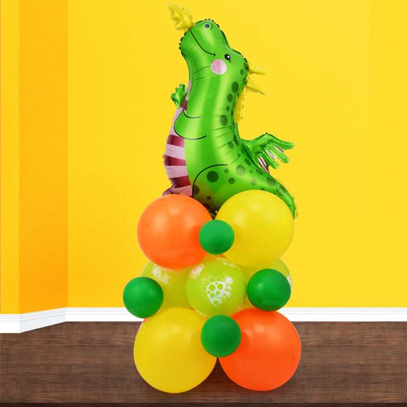 

29pcs Dinosaur Design Decorative Balloon Set, Multicolor