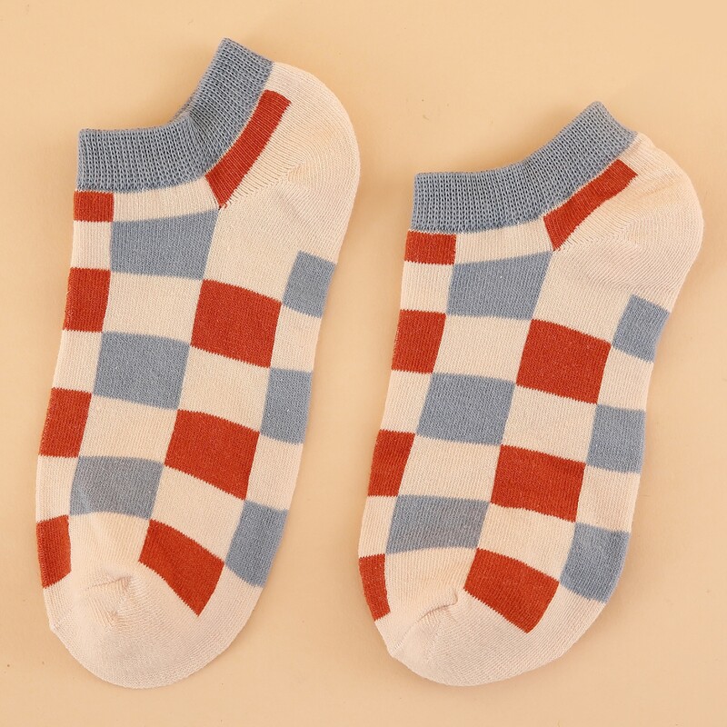 

Geo Graphic Ankle Socks, Blue