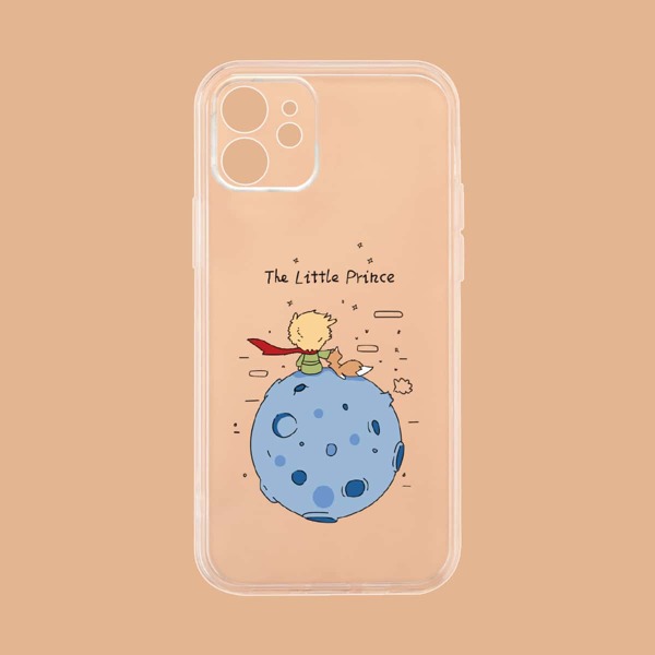 

Cartoon Graphic Phone Case, Clear