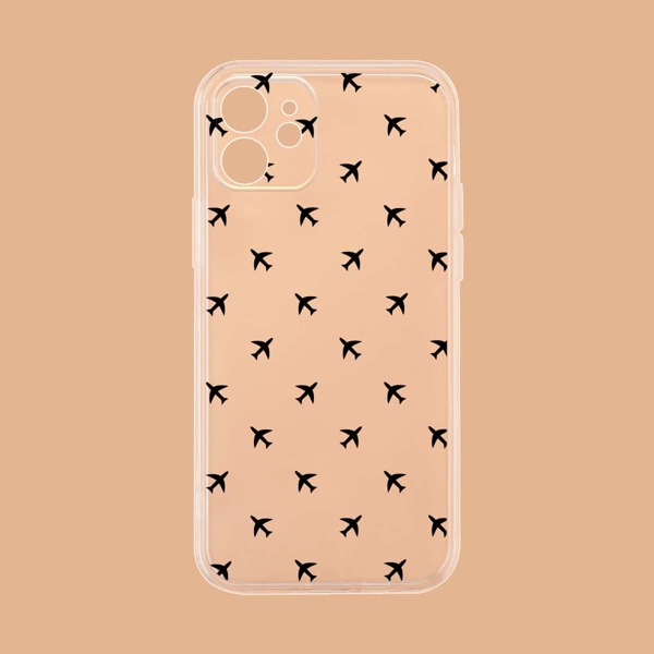 

Aircraft Print Phone Case, Clear