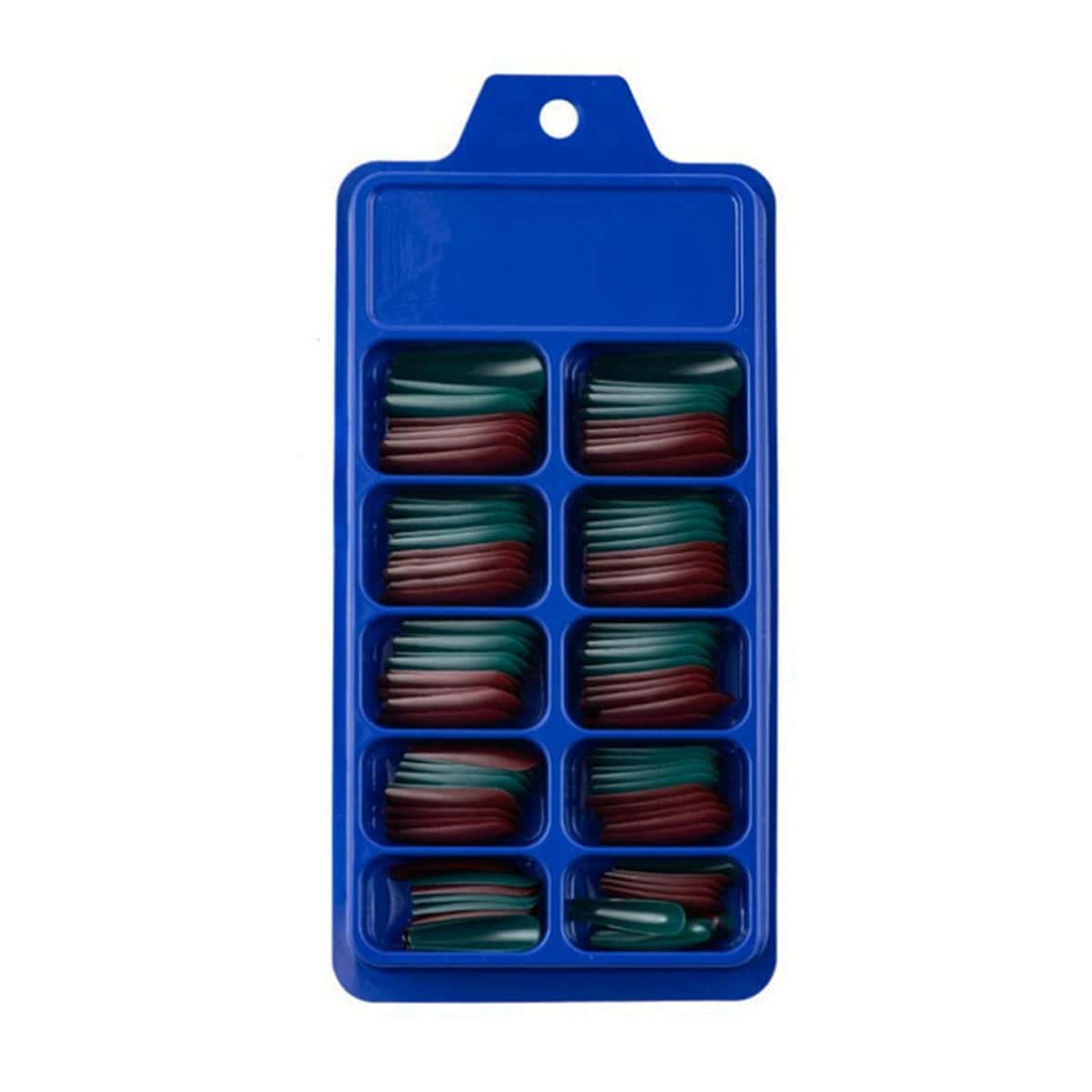 

100pcs Plain Fake Nail, Multicolor