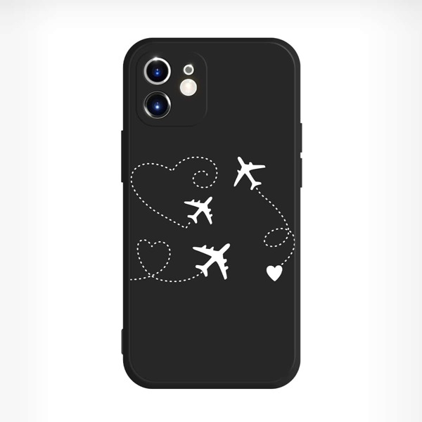 

Aircraft Print Phone Case, Black