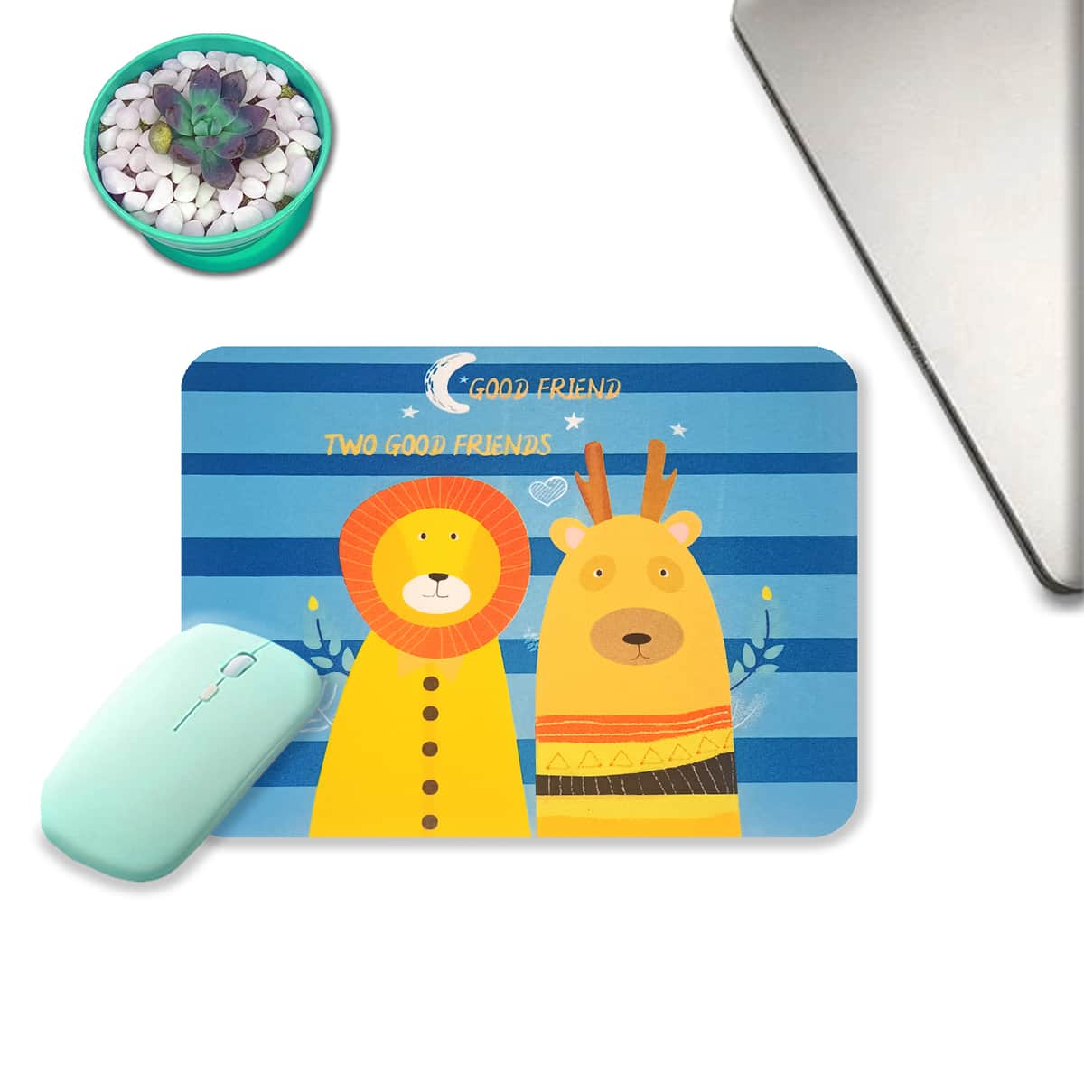 

Cartoon Animal Print Mouse Pad, Multicolor