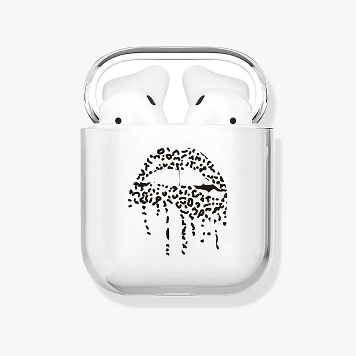 

Leopard Pattern AirPods Case, Black