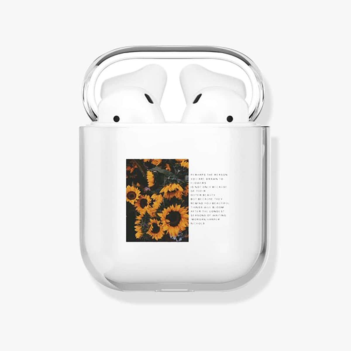 

Floral Clear Earphone Case For AirPods, Multicolor