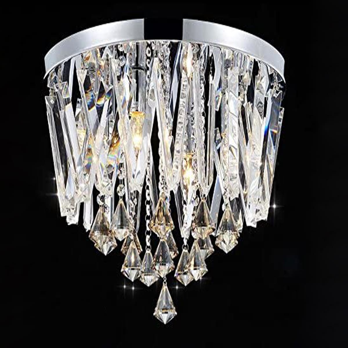 

5pcs Crystal Decorative Pendant, Clear