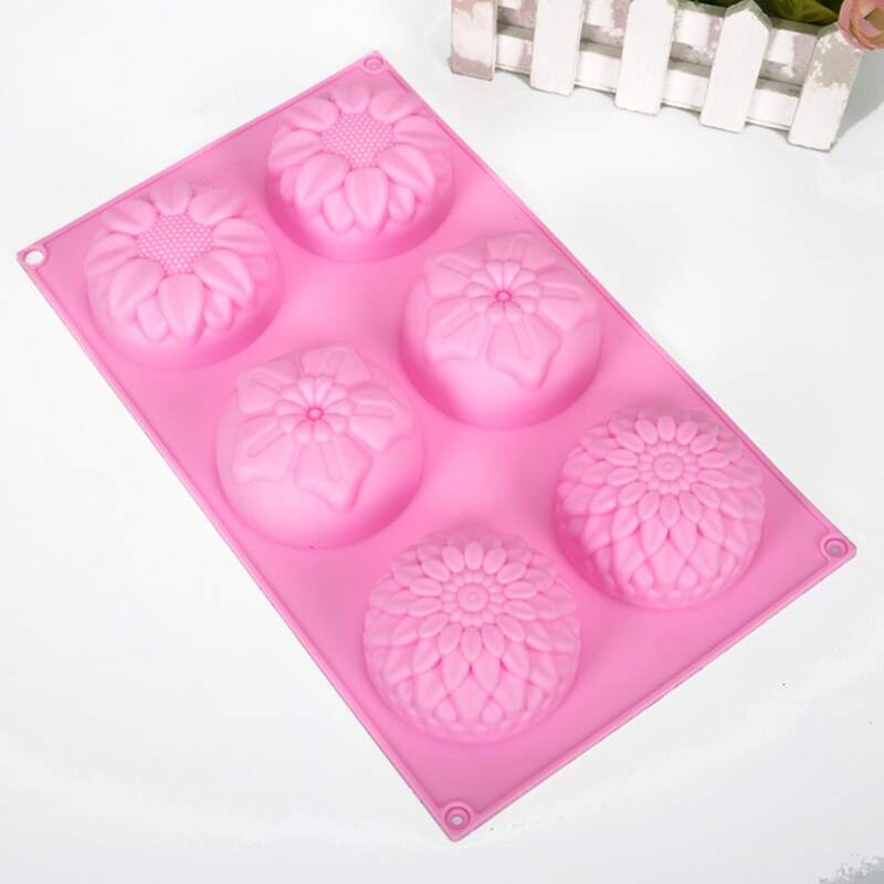 

1pc Flower Design Random Color Mold, Multicolor