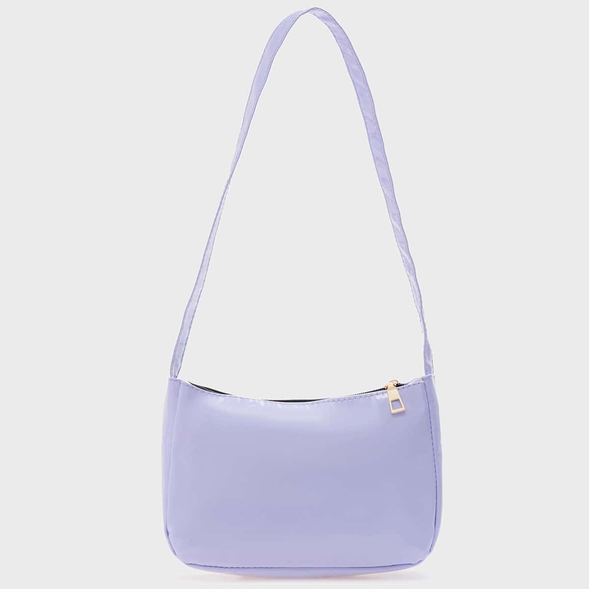 

Patent Shoulder Bag, Lilac purple
