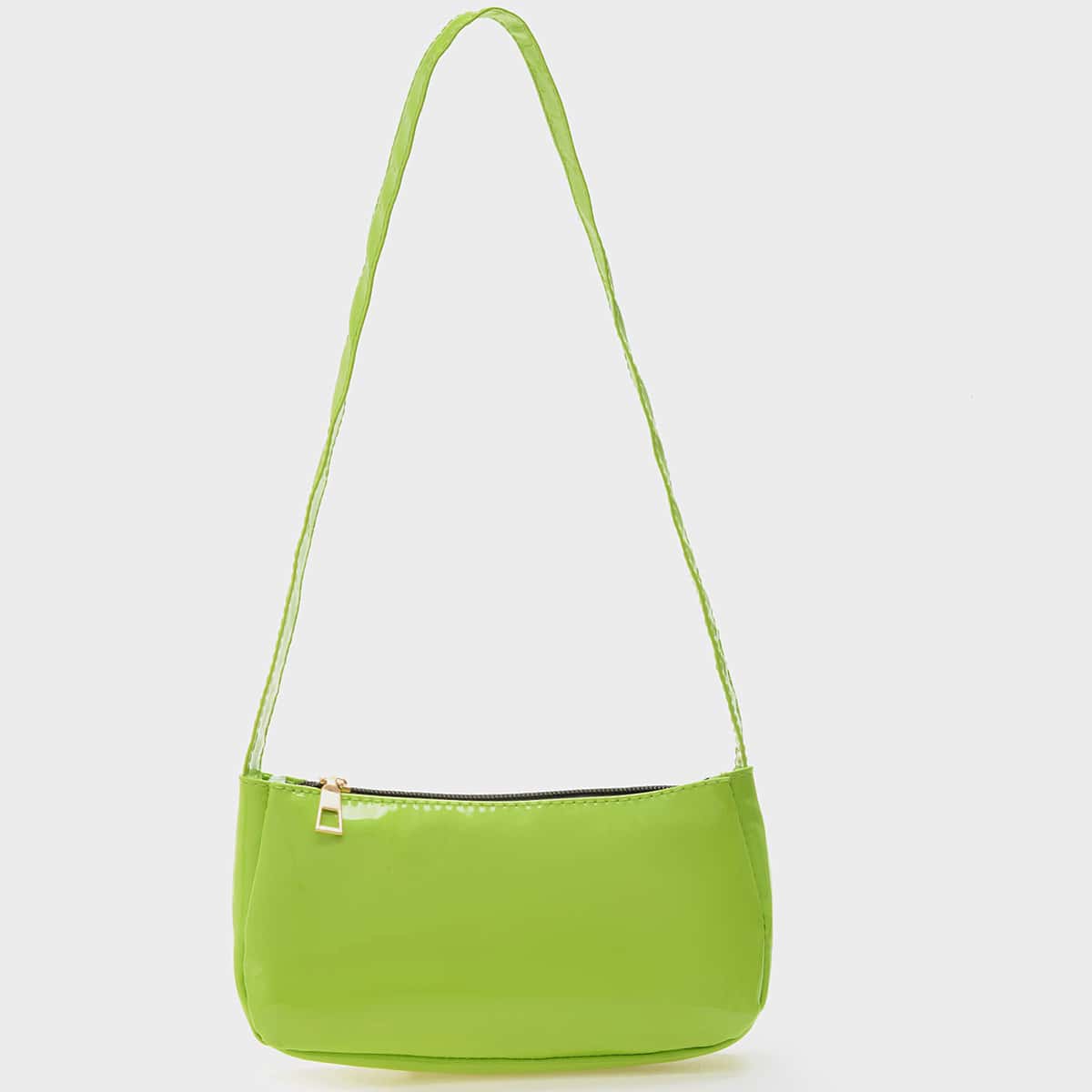 

Patent Shoulder Bag, Lime green