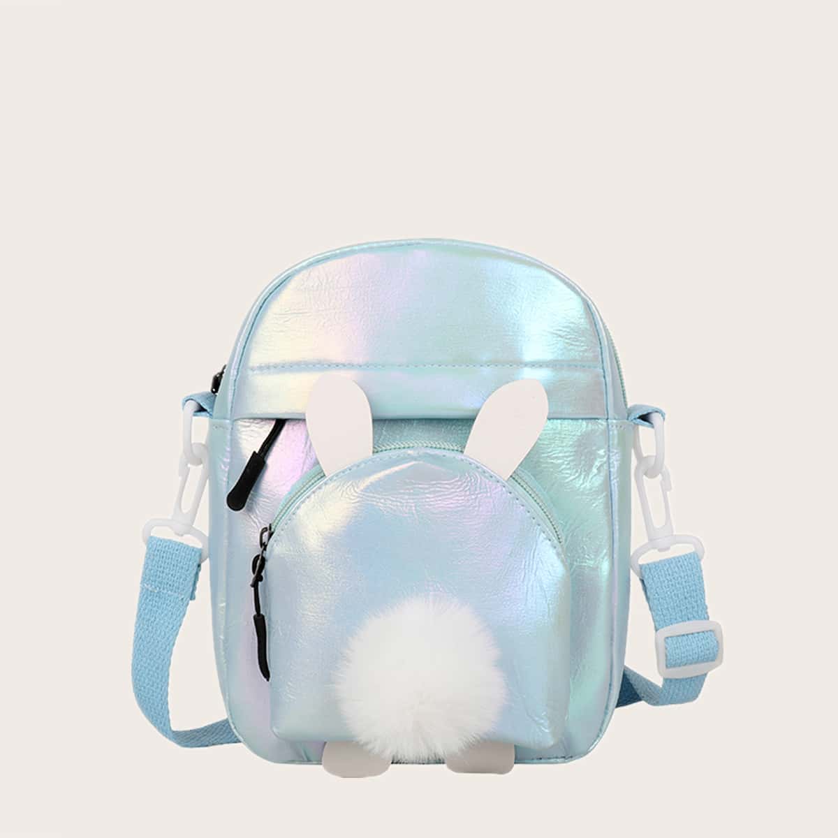 

Cartoon Design Crossbody Bag, Baby blue
