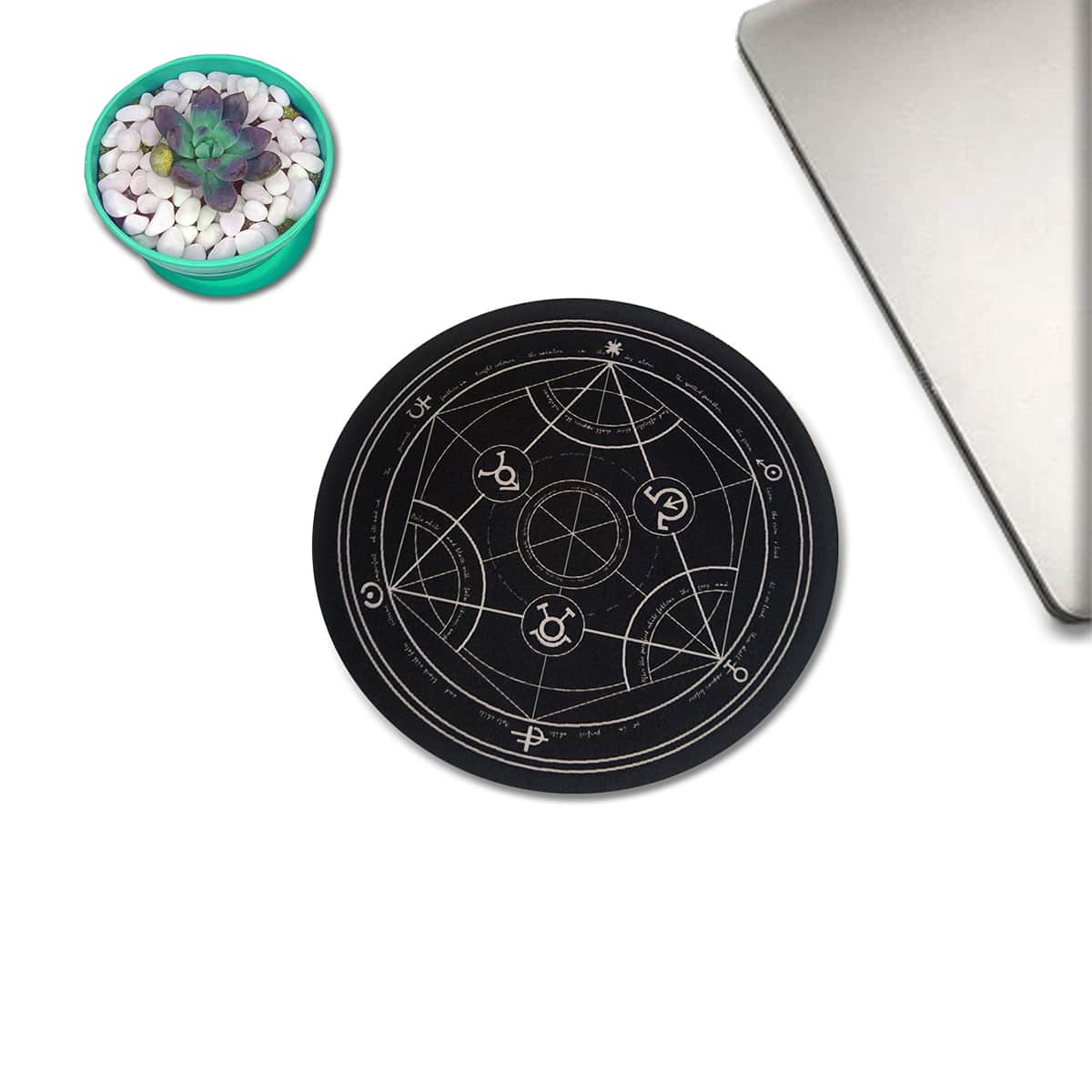 

Magic Circle Pattern Mouse Pad, Black