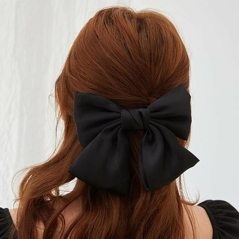 

1pc Bow Hair Clip, Black