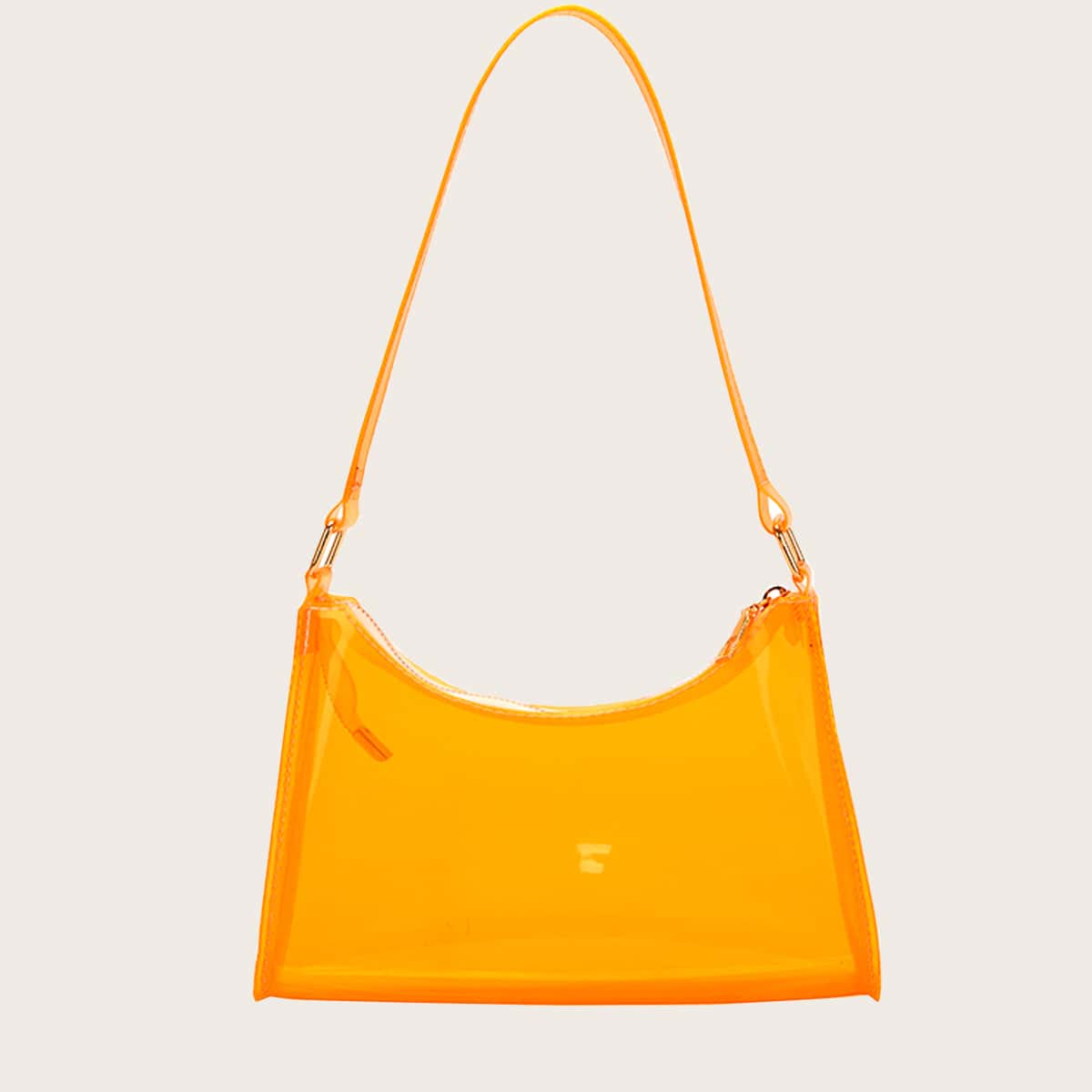

Clear Shoulder Bag, Orange