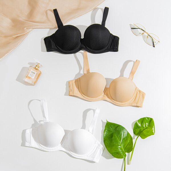 

1pc Strapless Push Up Bra, White