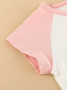 Rompers Em bé Nút Hoạt hình - Màu be - Xem 6