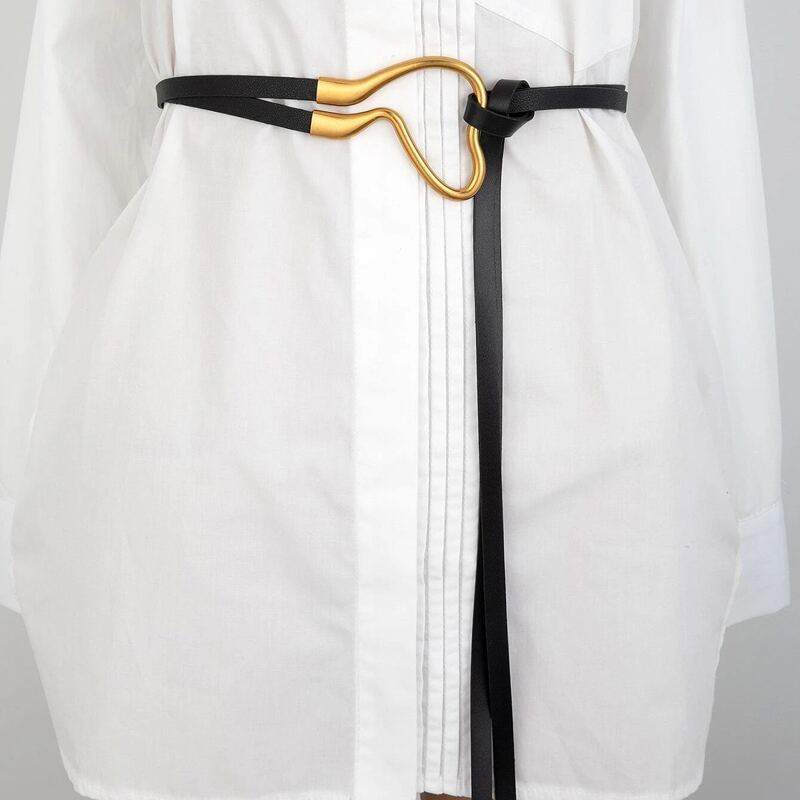 

Knot Decor Buckle Belt, Black