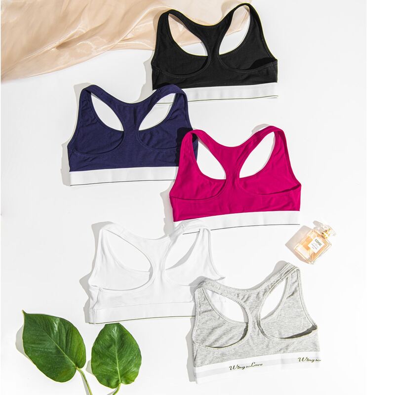 

1pc Light Support Letter Graphic Racer Back Sports Bra, Light grey
