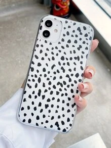 1pc Graphic Case Compatible With iPhone - Black and White - View 2