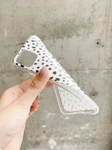 1pc Graphic Case Compatible With iPhone - Black and White - View 3