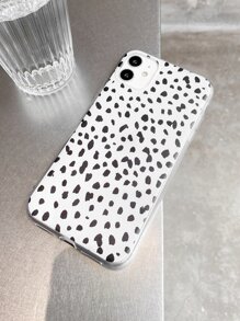 1pc Graphic Case Compatible With iPhone - Black and White - View 4