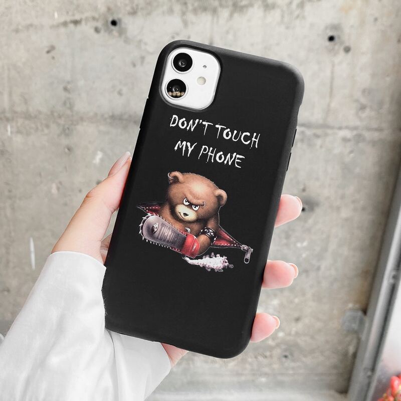 

1pc Bear iPhone Case, Multicolor