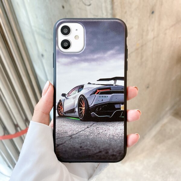

Чехол для iPhone с автомобильным рисунком 1шт, Многоцветный