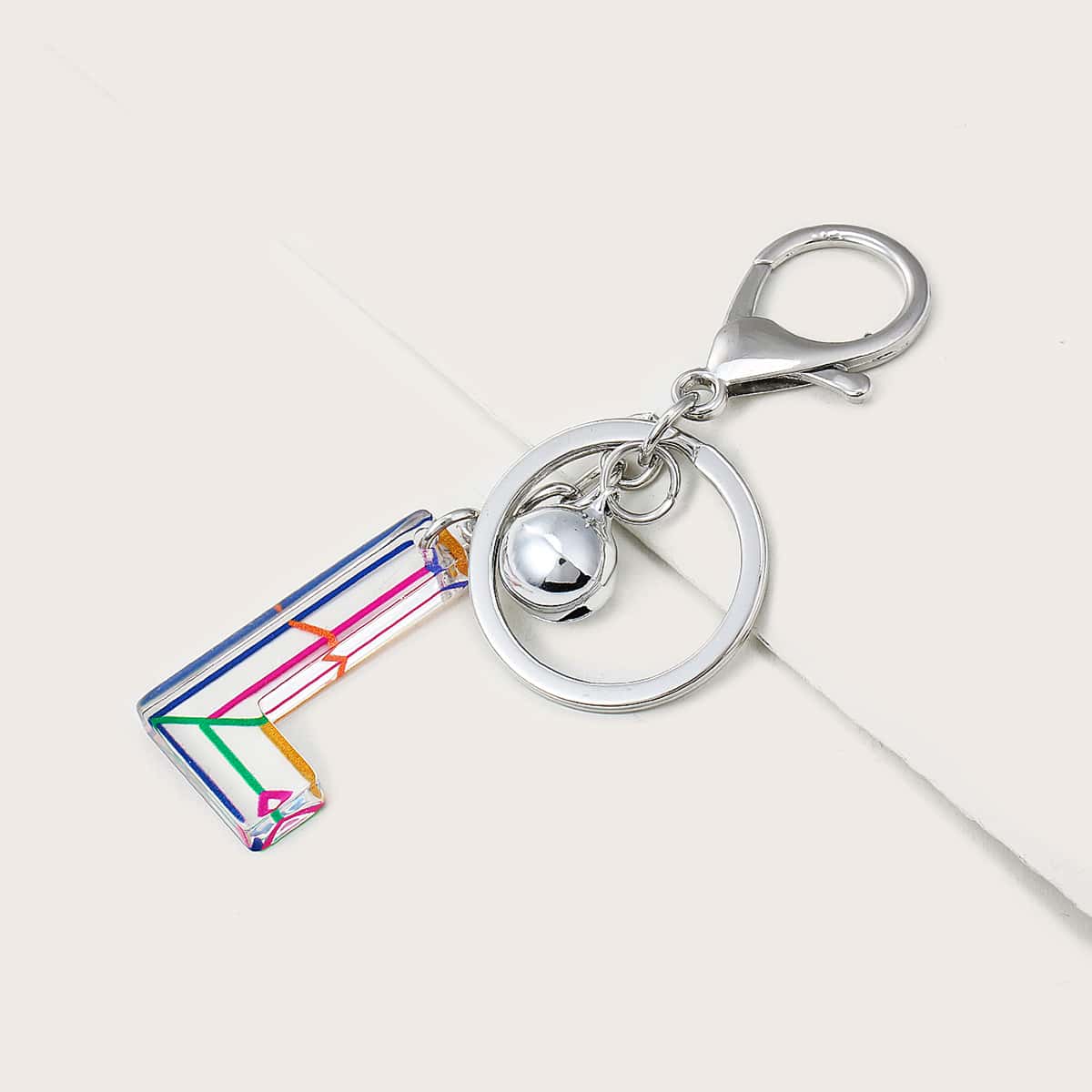 

Clear Letter Bag Charm