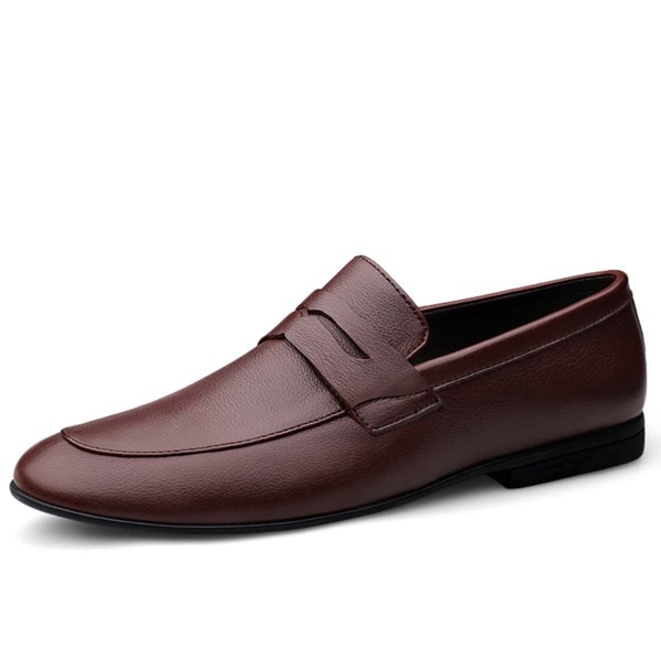 

Men Minimalist Loafers, Brown