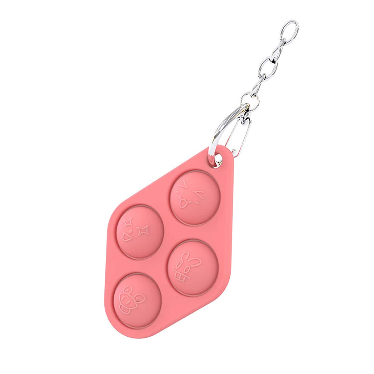 

Cartoon Ball Keychain, Red